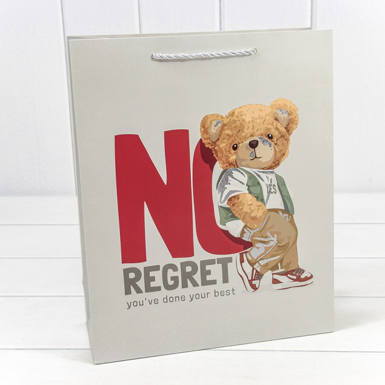 000109C Пакет подарочный с тиснением "Мишки" (микс 109) 26*32*10 210г 1/20 1/240