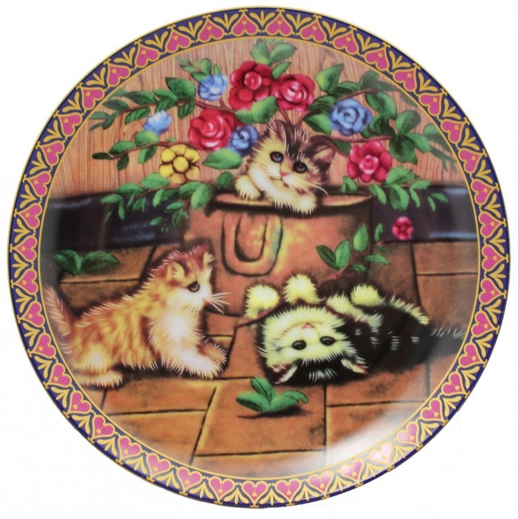 TR-30 Тарелка с кошками d=20,5 см