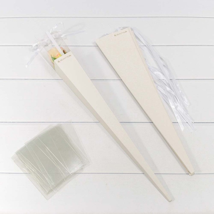 720017/5 Коробка "Ваза для цветов" 6*6*60 "Для одной розы" Белый 1/10 1/500