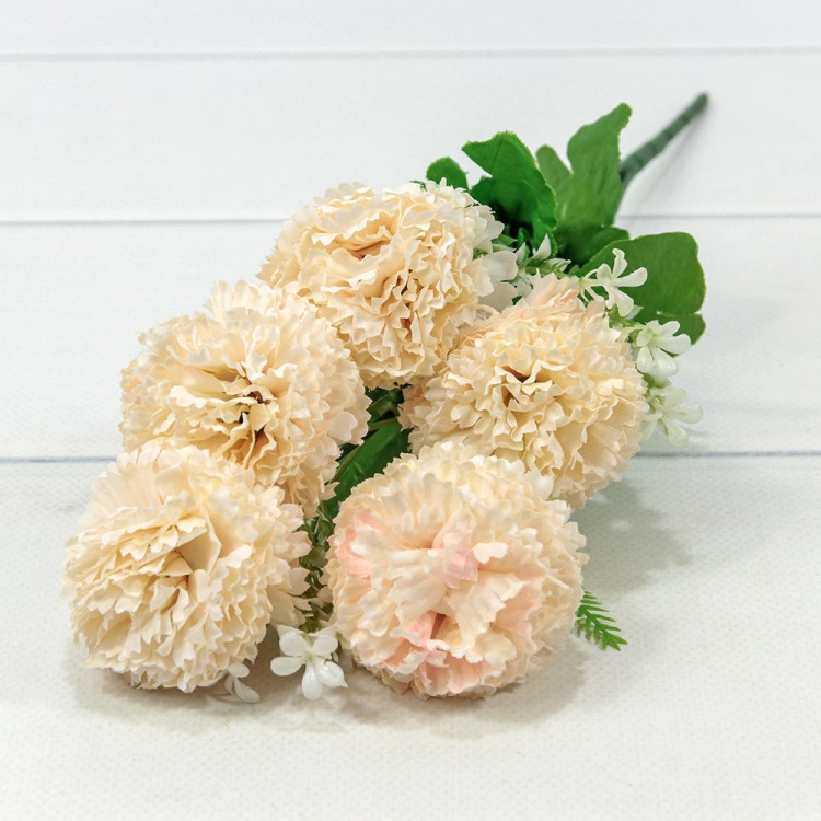 303-05-02/02 Искусственные цветы Хризантема Персиковый 1/2