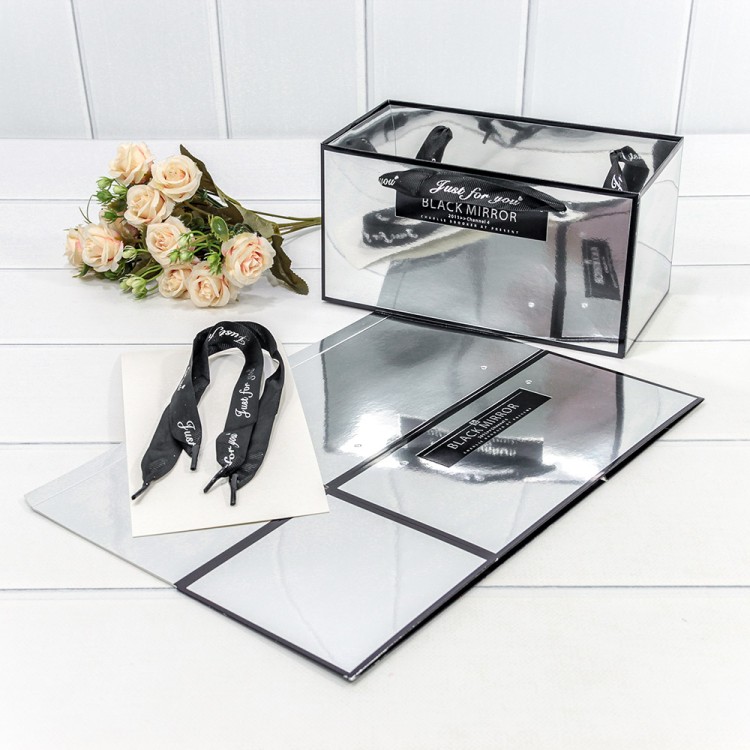 000185EA/4 Пакет подарочный сборный Серебряный 12*12*23 240г 1/10 1/240