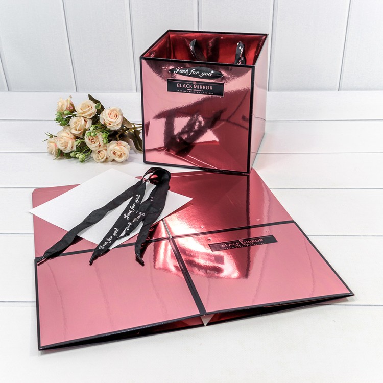 000185Q/1 Пакет подарочный сборный Бронзовый 18*18*18 240г 1/10 1/240