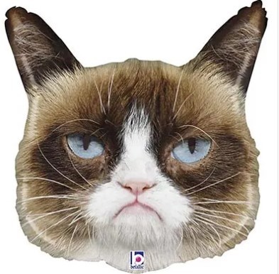 1207-4262 Шар фигура Grumpy Cat Сердитая Кошка