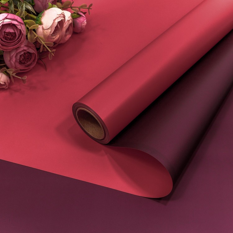 1604/195 Плёнка 0,58*10м матовая двухсторонняя 65мкм Малиново-красный/Тёмно-пурпурный 1/30 1604/195 Плёнка 0,58*10м матовая двухсторонняя 65мкм Малиново-красный/Тёмно-пурпурный 1/30