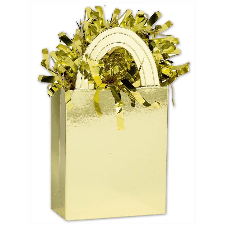 1302-0740 Грузик для шара "Сумочка" Золотой 160г