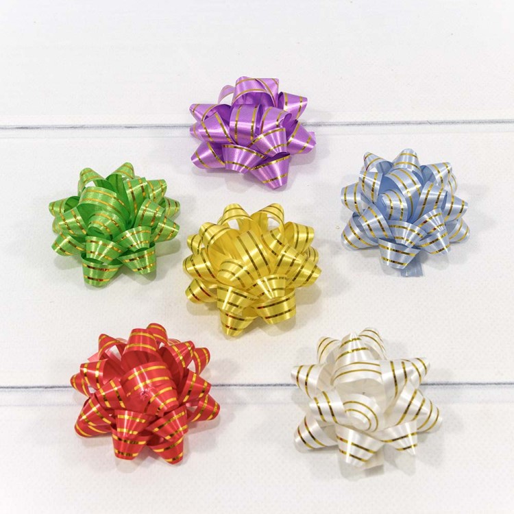 500560-25 Бант "Звезда" на липучке с золотой полосой 6,3 см (40 штук в упаковке) 1/30 500560-25 Бант "Звезда" на липучке с золотой полосой 6,3 см (40 штук в упаковке) 1/30