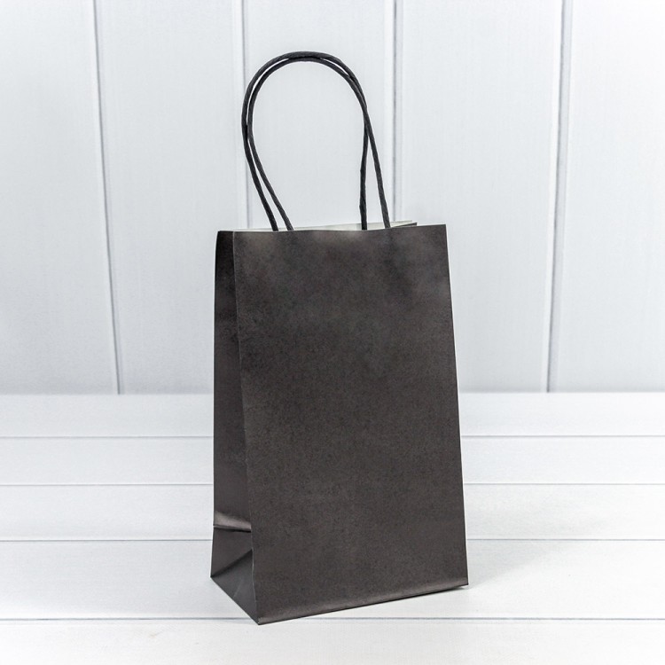 214G/2 Пакет подарочный Крафт Черный 13*21*8см 120г 1/20 1/240	