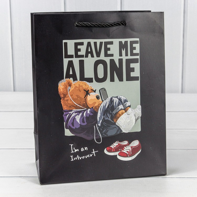 000109E Пакет подарочный с тиснением "Мишки" (микс 109) 18*23*10 210г 1/20 1/240