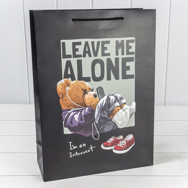 000109A Пакет подарочный с тиснением "Мишки" (микс 109) 30*41,5*12 210г 1/20 1/800