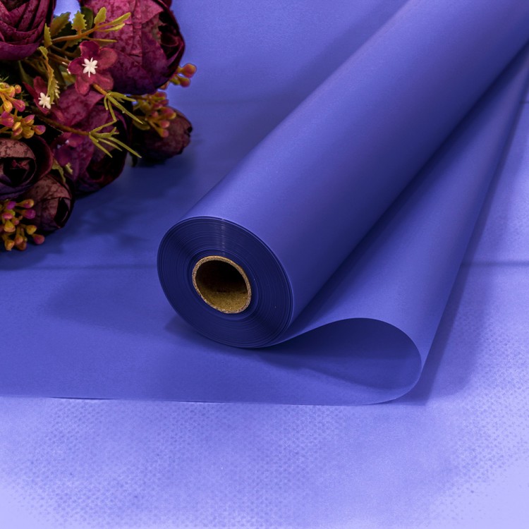 1857/2726 Плёнка 58см 800г матовая однотонная 55мкм Синий 1/12