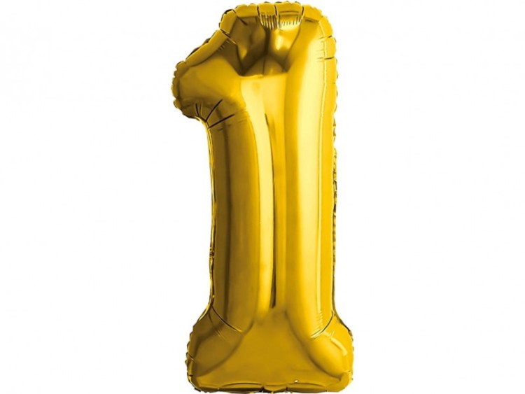 1207-3812 ЦИФРА 1 40" Металлик Gold 1207-3812 ЦИФРА 1 40" Металлик Gold