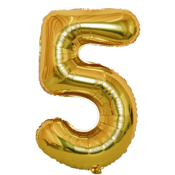 1207-3816 ЦИФРА 5 40" Металлик Gold 1207-3816 ЦИФРА 5 40" Металлик Gold
