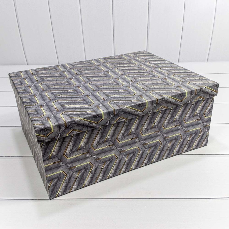 721902/1749 Набор коробок Прямоугольные 1/15 42,5*33*17,6 "Узор" 1/2