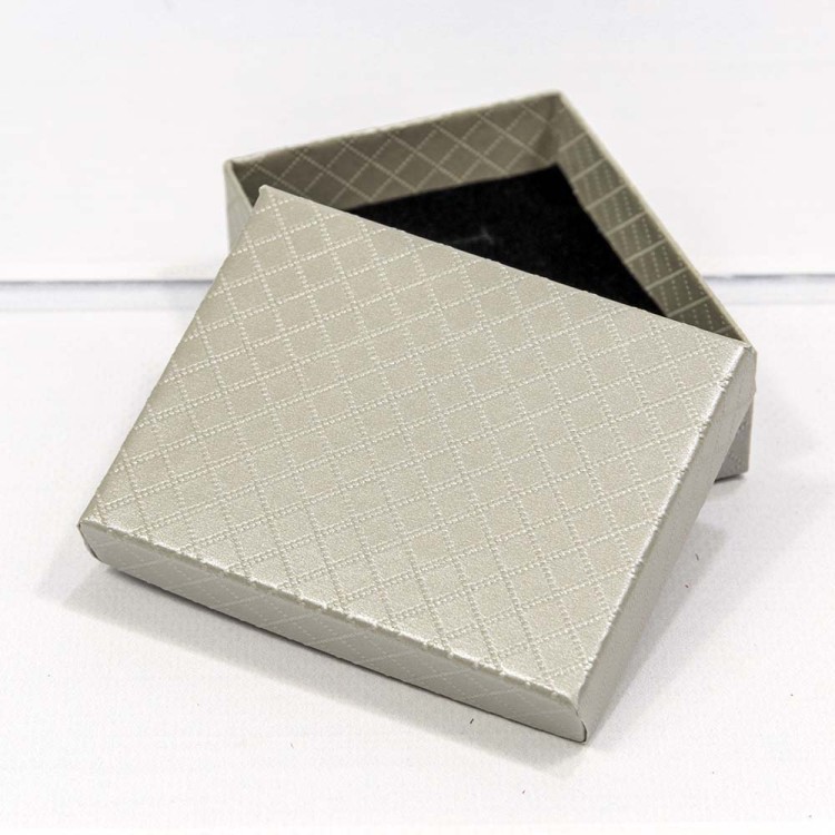 61279/6 Коробка Прямоугольная 9*7*2,8 "Ромбики" Серый 1/12 1/480