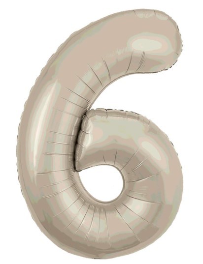 1207-4716 Р ЦИФРА 6 40" Сатин Cream
