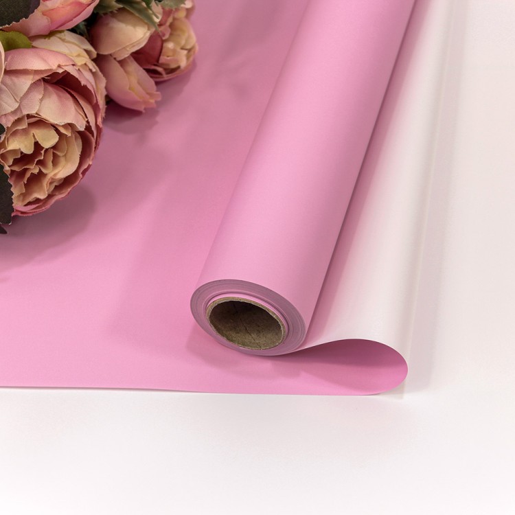 1604/0521 Плёнка 0,58*10м матовая двухсторонняя 65мкм Светло-пурпурный/Серебристый 1/30 1604/0521 Плёнка 0,58*10м матовая двухсторонняя 65мкм Светло-пурпурный/Серебристый 1/30