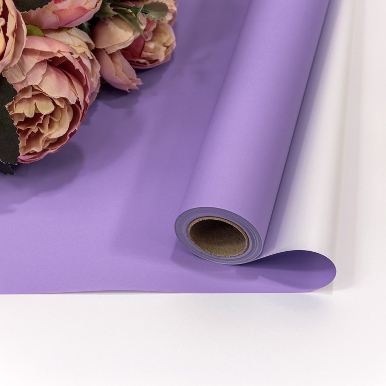 1604/0631 Плёнка 0,58*10м матовая двухсторонняя 65мкм Сиреневый/Серебристый 1/30 1604/0631 Плёнка 0,58*10м матовая двухсторонняя 65мкм Сиреневый/Серебристый 1/30