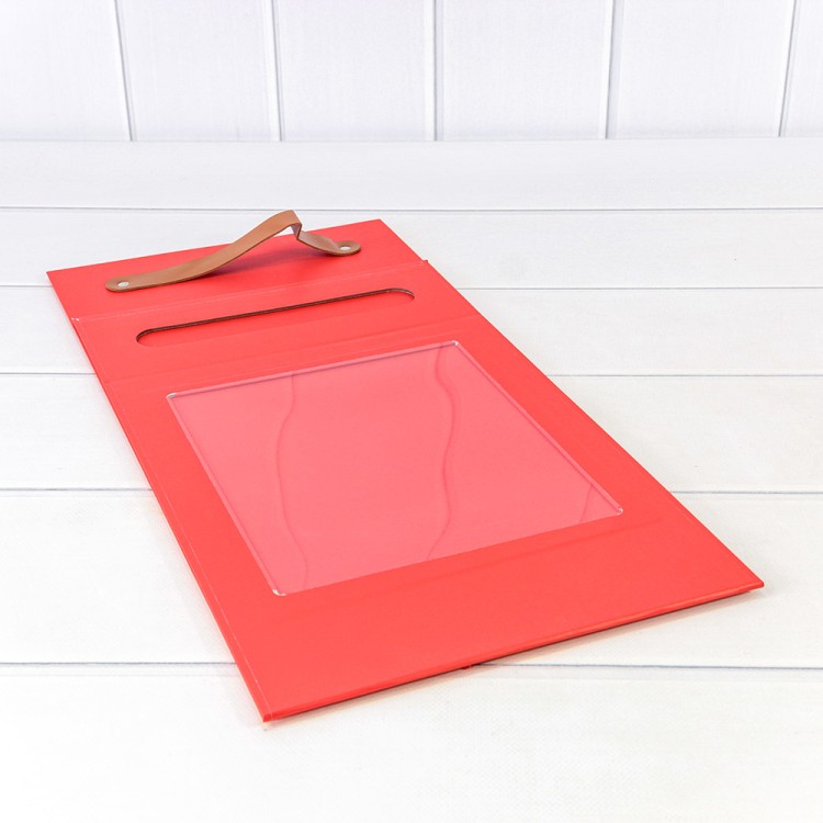 720830/3 Коробка Прямоугольная 25*9,5*33 складная на магнитах Красный 1/30