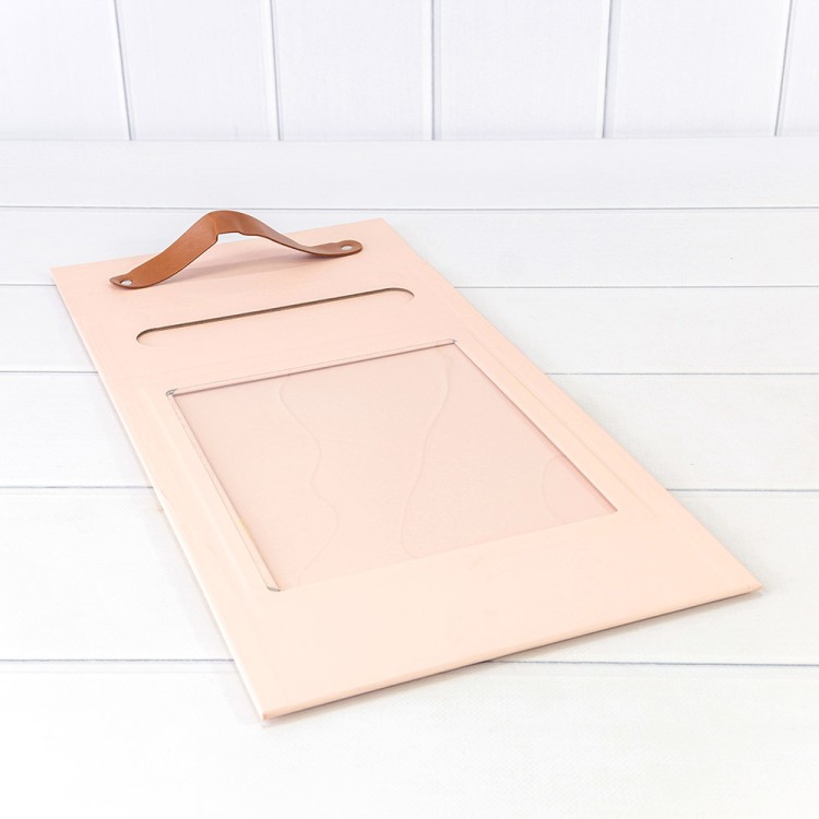 720830/2 Коробка Прямоугольная 25*9,5*33 складная на магнитах Персиковый 1/30