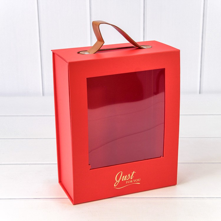 720831/3 Коробка Прямоугольная 18*8,5*23 складная на магнитах Красный 1/50