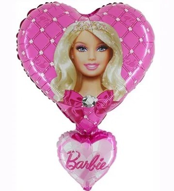 1207-5579 Шар фигура Барби в сердце