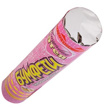 1501-5821 Хлопушка Бумфети 30см Сердца золото