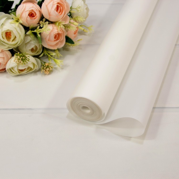 90057/16 Плёнка 0,59*34м 900г матовая однотонная 55мкм Белый 1/6 1/12