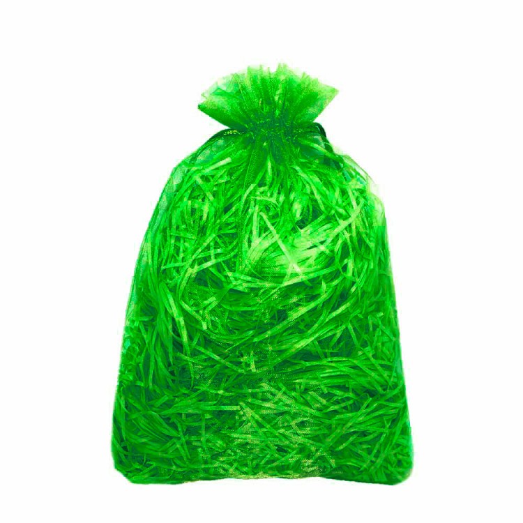 000801-13A Мешочки из органзы 30*40 см однотонные зеленый 1/100 1/2000