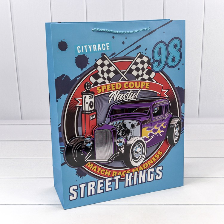 000266A	Пакет подарочный с 3D аппликацией "Детский" (микс 266) 31*41*12 210г 1/20 1/80